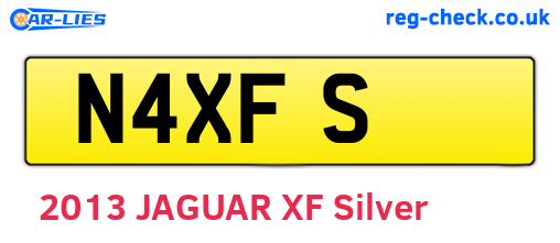 N4XFS are the vehicle registration plates.