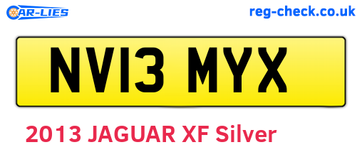 NV13MYX are the vehicle registration plates.