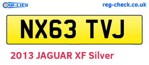 NX63TVJ are the vehicle registration plates.