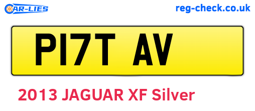P17TAV are the vehicle registration plates.