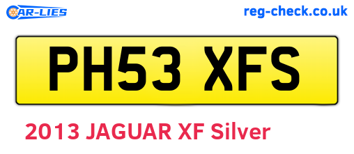 PH53XFS are the vehicle registration plates.