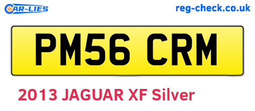 PM56CRM are the vehicle registration plates.