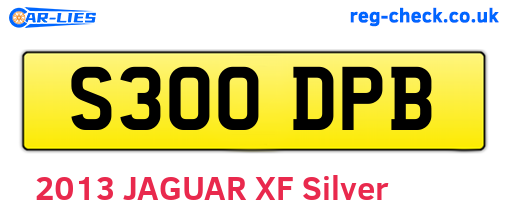 S300DPB are the vehicle registration plates.