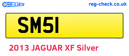 SM51 are the vehicle registration plates.