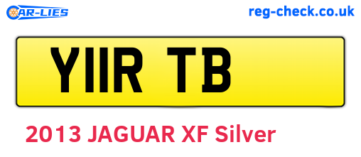 Y11RTB are the vehicle registration plates.