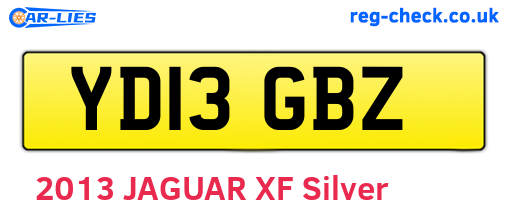 YD13GBZ are the vehicle registration plates.