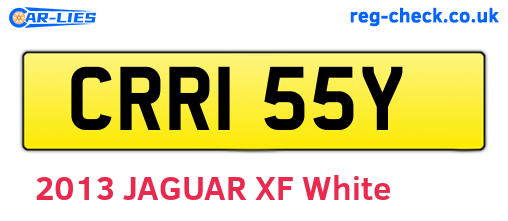CRR155Y are the vehicle registration plates.