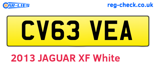 CV63VEA are the vehicle registration plates.