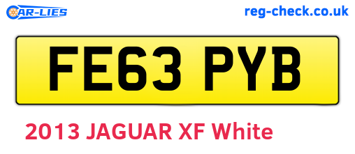 FE63PYB are the vehicle registration plates.