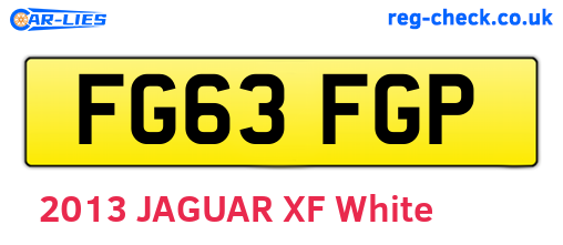 FG63FGP are the vehicle registration plates.