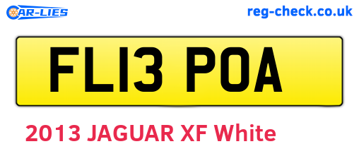 FL13POA are the vehicle registration plates.