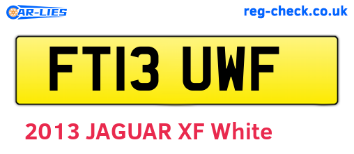 FT13UWF are the vehicle registration plates.