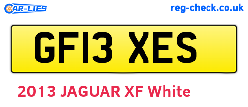 GF13XES are the vehicle registration plates.