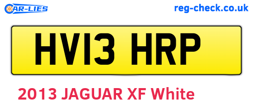 HV13HRP are the vehicle registration plates.