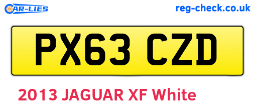 PX63CZD are the vehicle registration plates.