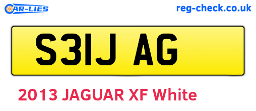 S31JAG are the vehicle registration plates.