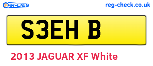 S3EHB are the vehicle registration plates.