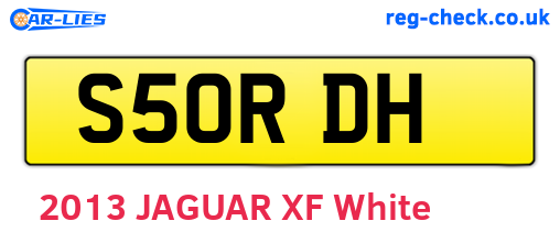 S50RDH are the vehicle registration plates.