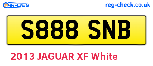 S888SNB are the vehicle registration plates.