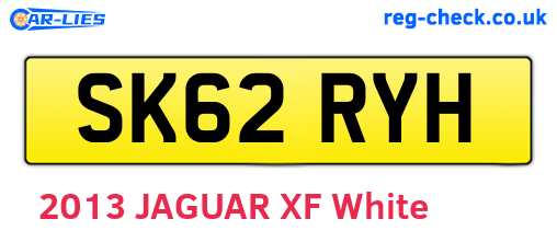 SK62RYH are the vehicle registration plates.