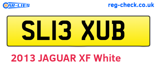 SL13XUB are the vehicle registration plates.