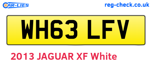 WH63LFV are the vehicle registration plates.