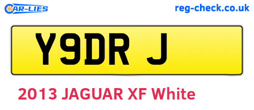 Y9DRJ are the vehicle registration plates.
