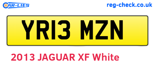 YR13MZN are the vehicle registration plates.
