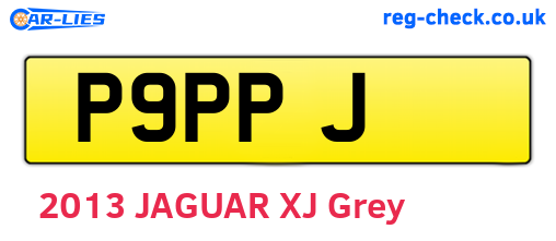P9PPJ are the vehicle registration plates.