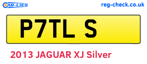 P7TLS are the vehicle registration plates.