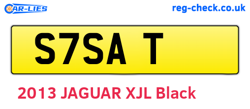 S7SAT are the vehicle registration plates.