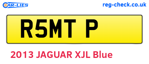 R5MTP are the vehicle registration plates.