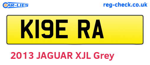K19ERA are the vehicle registration plates.