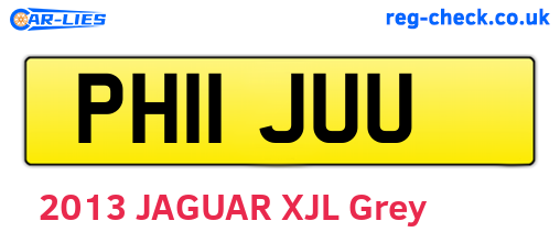 PH11JUU are the vehicle registration plates.