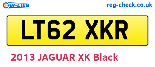 LT62XKR are the vehicle registration plates.