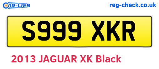 S999XKR are the vehicle registration plates.