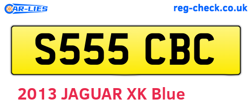 S555CBC are the vehicle registration plates.