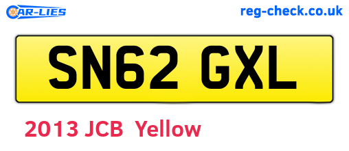 SN62GXL are the vehicle registration plates.