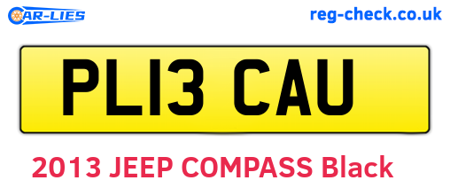 PL13CAU are the vehicle registration plates.