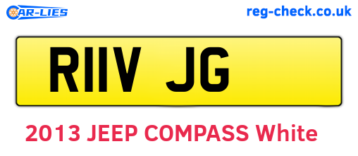 R11VJG are the vehicle registration plates.