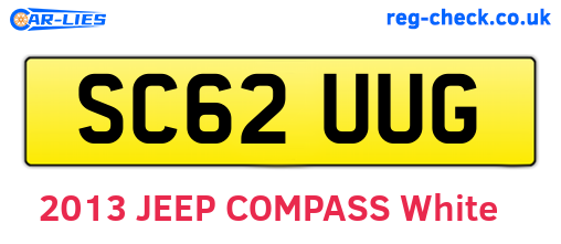 SC62UUG are the vehicle registration plates.