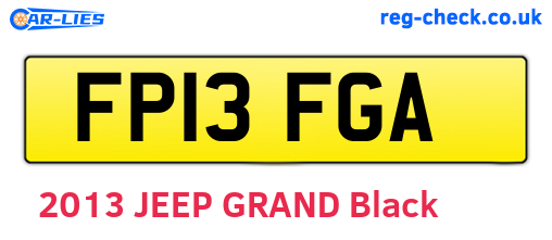 FP13FGA are the vehicle registration plates.