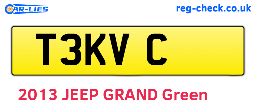 T3KVC are the vehicle registration plates.