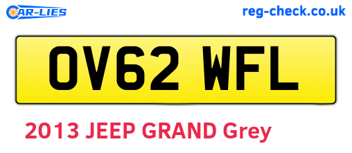 OV62WFL are the vehicle registration plates.
