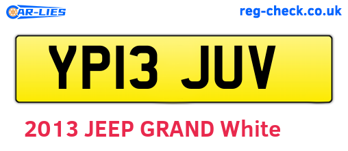 YP13JUV are the vehicle registration plates.