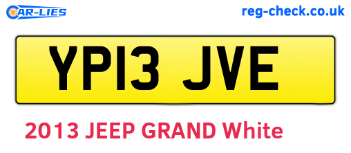 YP13JVE are the vehicle registration plates.
