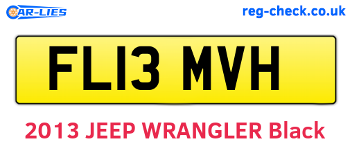 FL13MVH are the vehicle registration plates.