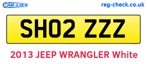 SH02ZZZ are the vehicle registration plates.