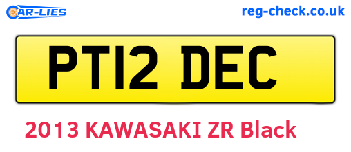 PT12DEC are the vehicle registration plates.