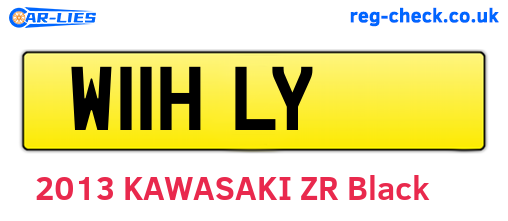 W11HLY are the vehicle registration plates.